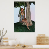 Fantasie Schaukel Poster (Küche)