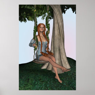 Fantasie Schaukel Poster