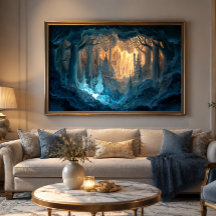 Fantasie-Schloss 36x24 Acryl-Wandkunst