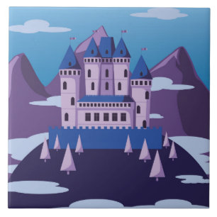 Fantasie-Schloss-Keramikfliese Fliese