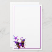 Fantasie-Schmetterlinge Briefpapier (Vorne/Hinten)