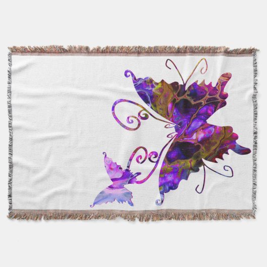 Fantasie-Schmetterlinge Decke (Vorderseite)