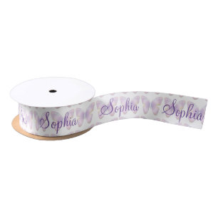 Fantasie-Schmetterlings-personalisierter Satin 1,5 Satinband