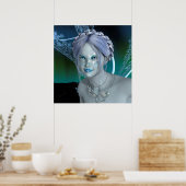Fantasie-Schnee-Fee Poster (Küche)
