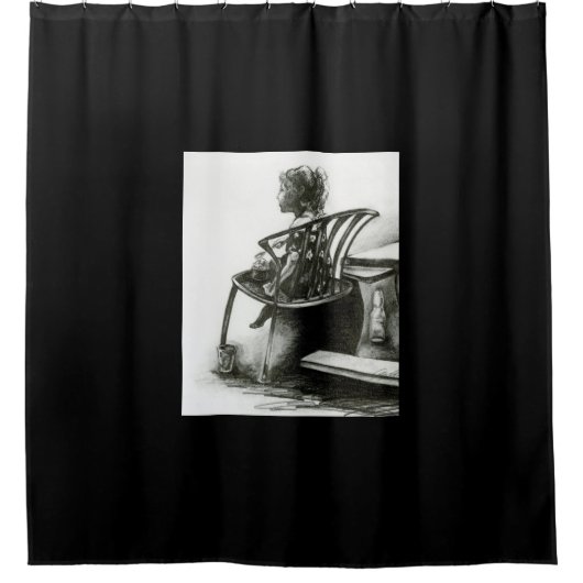 Fantasie schürt meine Realität Duschvorhang (Vorderseite)