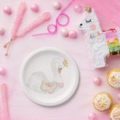 Fantasie-Schwan-Baby-Shower-Teller Pappteller (Party)