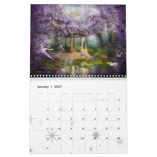Fantasie setzt Kalender 2010 (Jan 2027)
