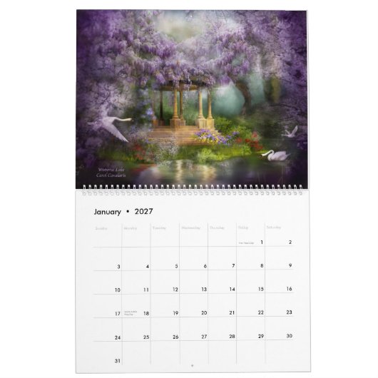 Fantasie setzt Kunst-Kalender 2012 Kalender (Jan 2027)