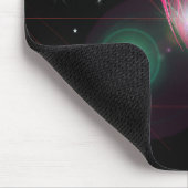 Fantasie-Sonnensystem beleuchtet Mousepad (Ecke)