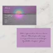 Fantasie-Sonnenuntergang - Visitenkarteschablone Visitenkarte (Vorne/Hinten)