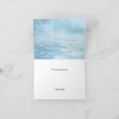 Fantasie-Strand-Hochzeit-Dankeskarten Dankeskarte (Innenseite)