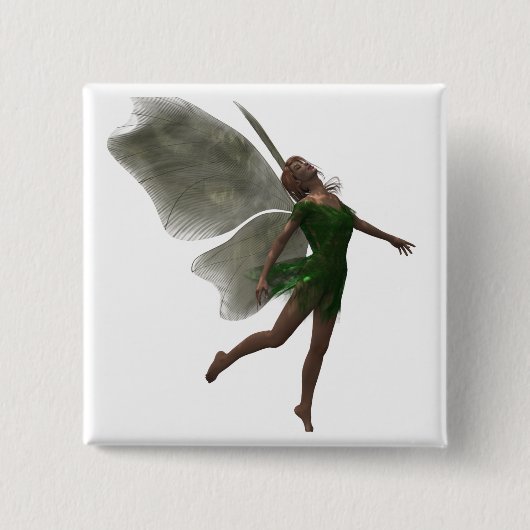 Fantasie-Tanzen-Waldfeenhafte Feen-Frau Button (Vorderseite)