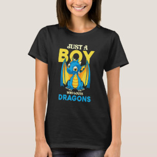 Fantasie-Tier-Mythenkreatur Jungen Süßer Drache T-Shirt