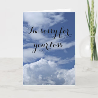 Fantasie trägt die Beileids-Karte zur Schau ", die Karte