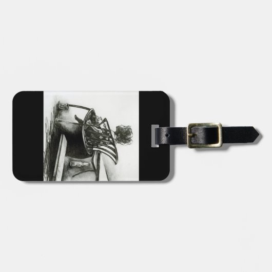 Fantasie treibt meine Realität an Gepäckanhänger (Vorderseite horizontal)