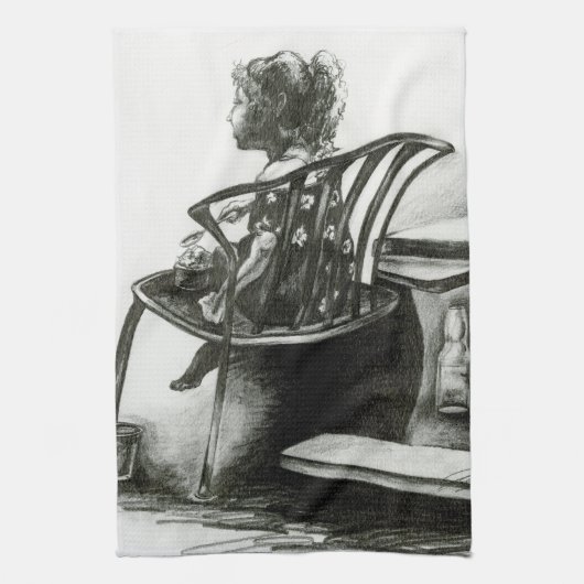 Fantasie treibt meine Realität an Geschirrtuch (Vertikal)