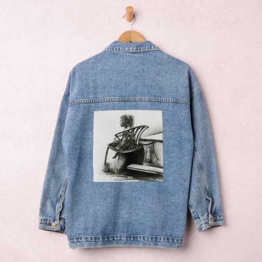 Fantasie treibt meine Realität an Jeansjacke (Hangar)