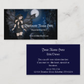 Fantasie-Vampirs-dunkle Engels-Visitenkarten Visitenkarte (Vorne/Hinten)