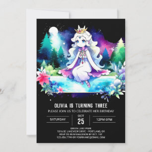 Fantasie verzauberte Prinzessin Birthday Einladung