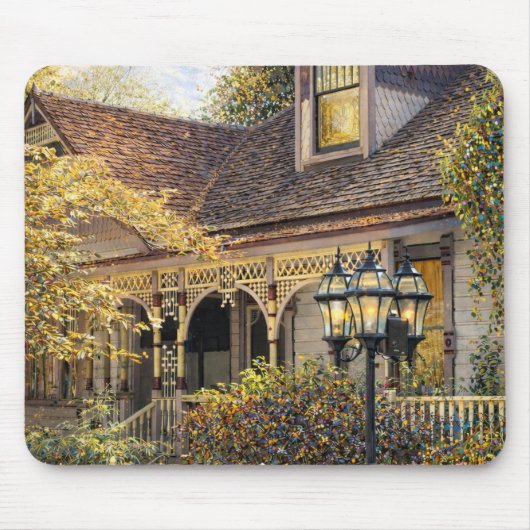 Fantasie-Victorianisches Lebkuchenhaus I Mousepad (Vorne)