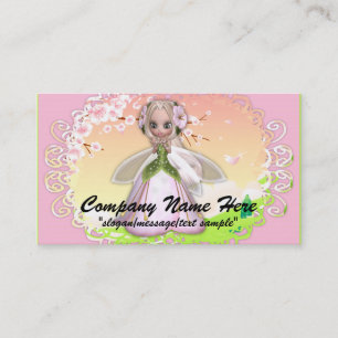 Fantasie-Visitenkarte:: Kirschblüten-Fee 2 Visitenkarte