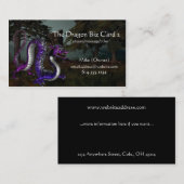 Fantasie-Visitenkarten:: Drache im Holz Visitenkarte (Vorne/Hinten)