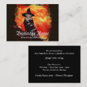 Fantasie-Visitenkarten Firey Hexe-1 Visitenkarte (Vorne/Hinten)