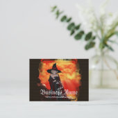 Fantasie-Visitenkarten Firey Hexe-1 Visitenkarte (Stehend Vorderseite)