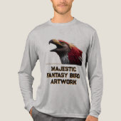 Fantasie-Vogel-Kunstwerk Tri-Blend Shirt (Vorderseite)