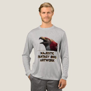 Fantasie-Vogel-Kunstwerk Tri-Blend Shirt