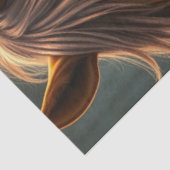 Fantasie von Pferd und Begleiter Seidenpapier (Ausschnitt)