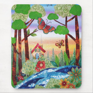 Fantasie-Wald Mousepad