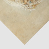 Fantasie-Waldfee mit Wildblumen-Decoupage Seidenpapier (Ausschnitt)