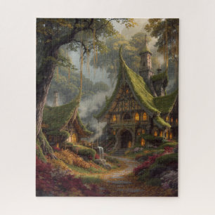 Fantasie-Waldhaus Puzzle
