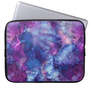 Fantasie-Wasserfarbe - Deep-Space-Stimmung: Laptopschutzhülle