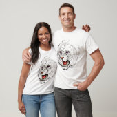 Fantasie-Weiß-Löwe T-Shirt (Unisex)
