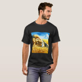 Fantasie-Weizen Schlafender Löwe T-Shirt (Vorne ganz)