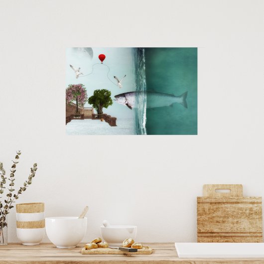 Fantasie Welt Poster (Küche)