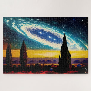 Fantasie Weltraumkosmisches Ballett Landschaft Puzzle
