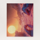 Fantasie-Weltraumlandschaft Puzzle (Vertikal)