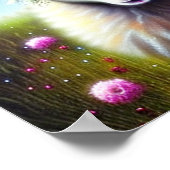 Fantasie-Wildziege Poster (Ecke)