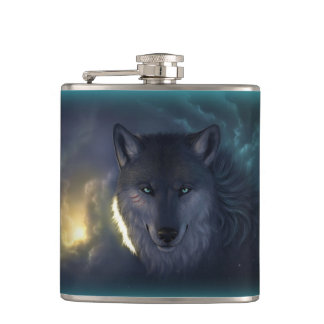 Fantasie-Wolf-Flasche Flachmann