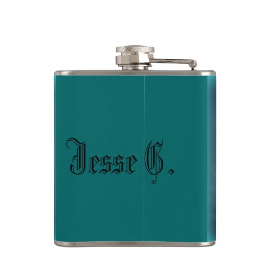 Fantasie-Wolf-Flasche Flachmann (Rückseite)