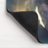 Fantasie-Wolf Mousepad (Ecke)