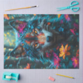 Fantasie-Wolf Seidenpapier (Basteln)