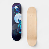 Fantasie-Wolf-Skateboard Skateboard (Vorderseite)