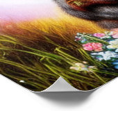 Fantasiebecher und Blume Poster (Ecke)