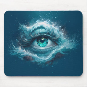 Fantasiebild - Alte blaue Augen Mousepad