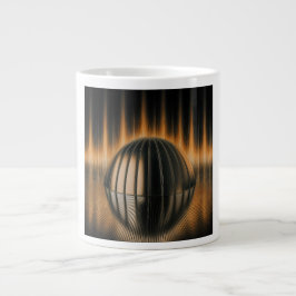 Fantasiebild Bronze-Halbkuppel auf reflektierender Jumbo-Tasse