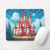 Fantasiebild eines Lebkuchenschlosses Mousepad (Mit Mouse)